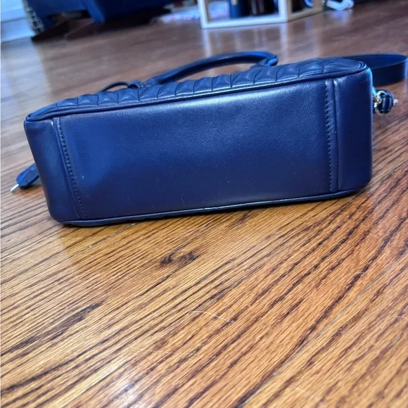 Prada Diagramme Baltic navy blue purse crossbody designer authentic bag - Picture 4 of 12